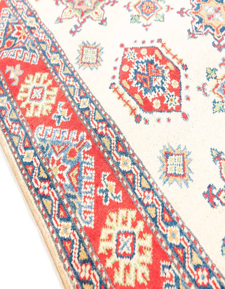 Detail image of  4' 2 x 6' 2  Hand Knotted Kazak Rug