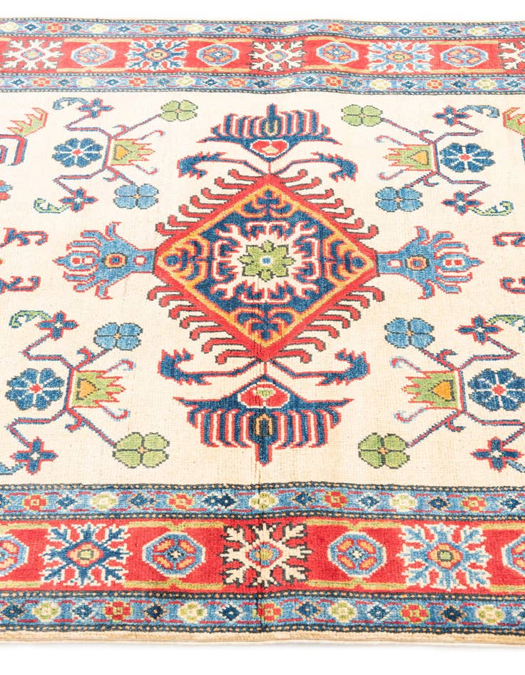 Detail image of  4' x 6'  Hand Knotted Kazak Rug