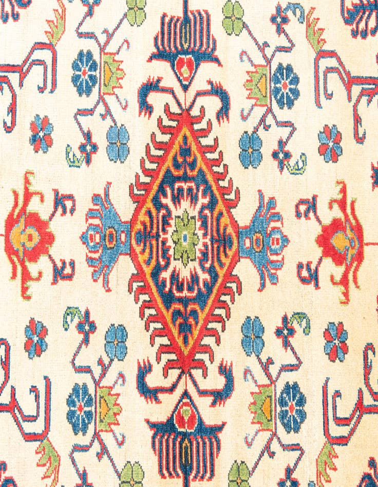 Detail image of  4' x 6'  Hand Knotted Kazak Rug