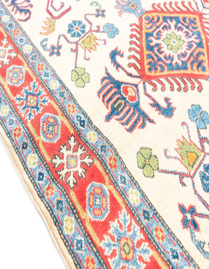 Detail image of  4' x 6'  Hand Knotted Kazak Rug