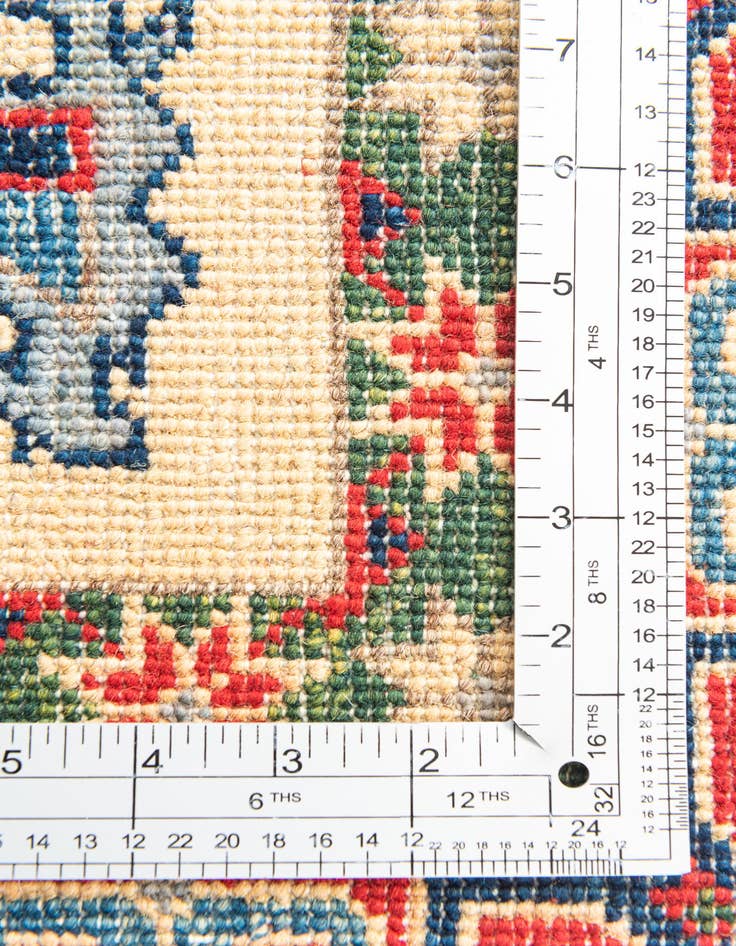 Detail image of  4' x 6' 1  Hand Knotted Kazak Rug