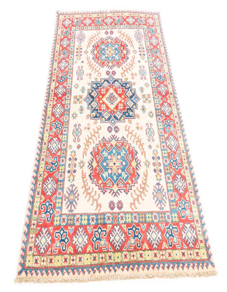 Detail image of  4' x 6' 1  Hand Knotted Kazak Rug