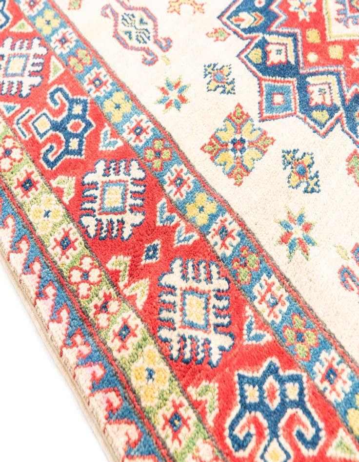 Detail image of  4' x 6' 1  Hand Knotted Kazak Rug