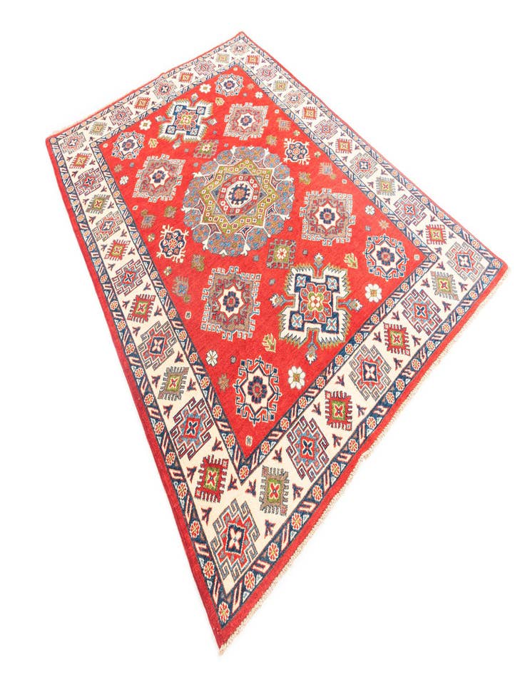 Detail image of  5' 8 x 7' 9  Hand Knotted Kazak Rug