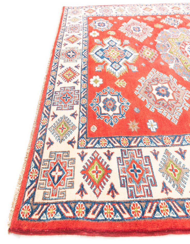 Detail image of  5' 8 x 7' 9  Hand Knotted Kazak Rug
