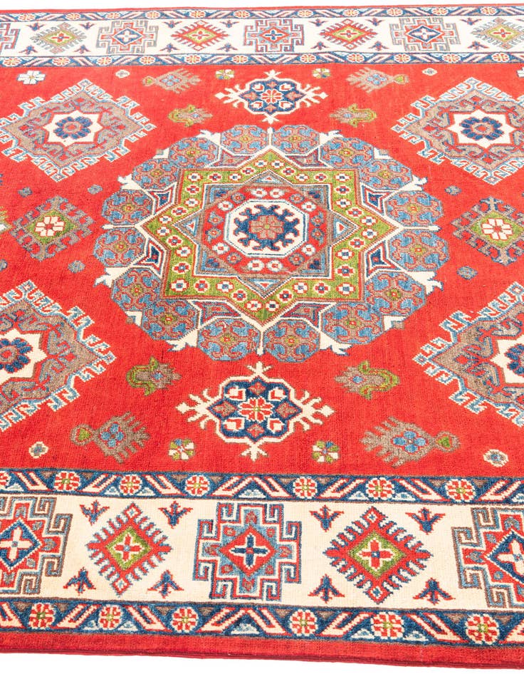 Detail image of  5' 8 x 7' 9  Hand Knotted Kazak Rug