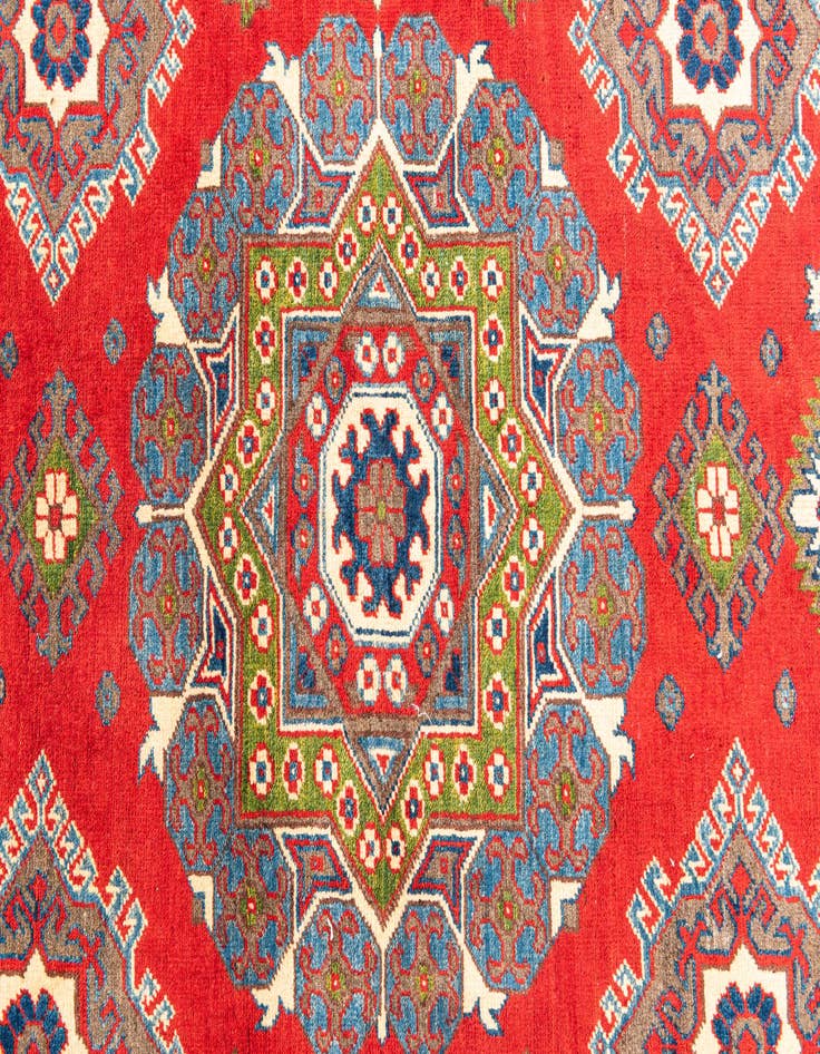 Detail image of  5' 8 x 7' 9  Hand Knotted Kazak Rug