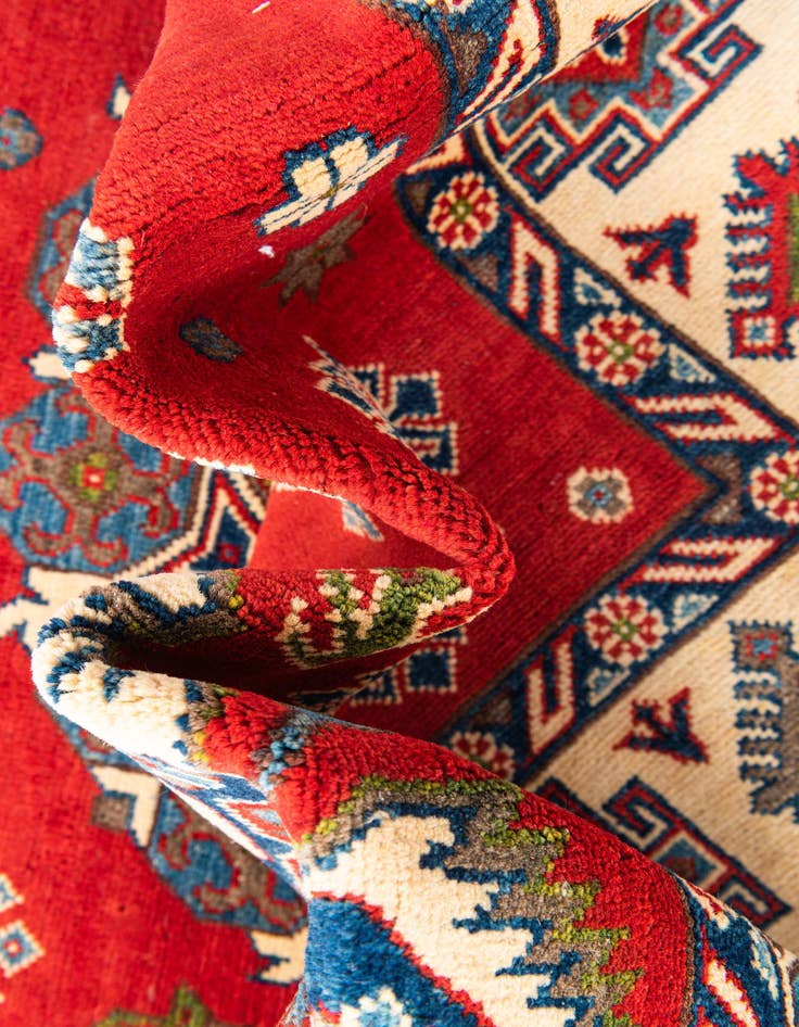 Detail image of  5' 8 x 7' 9  Hand Knotted Kazak Rug