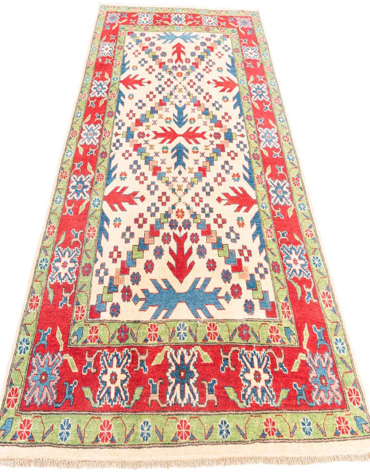 Detail image of  5' 7 x 9'  Hand Knotted Kazak Rug