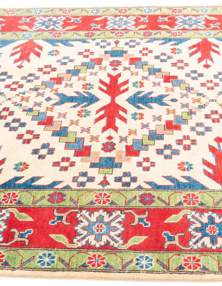 Detail image of  5' 7 x 9'  Hand Knotted Kazak Rug
