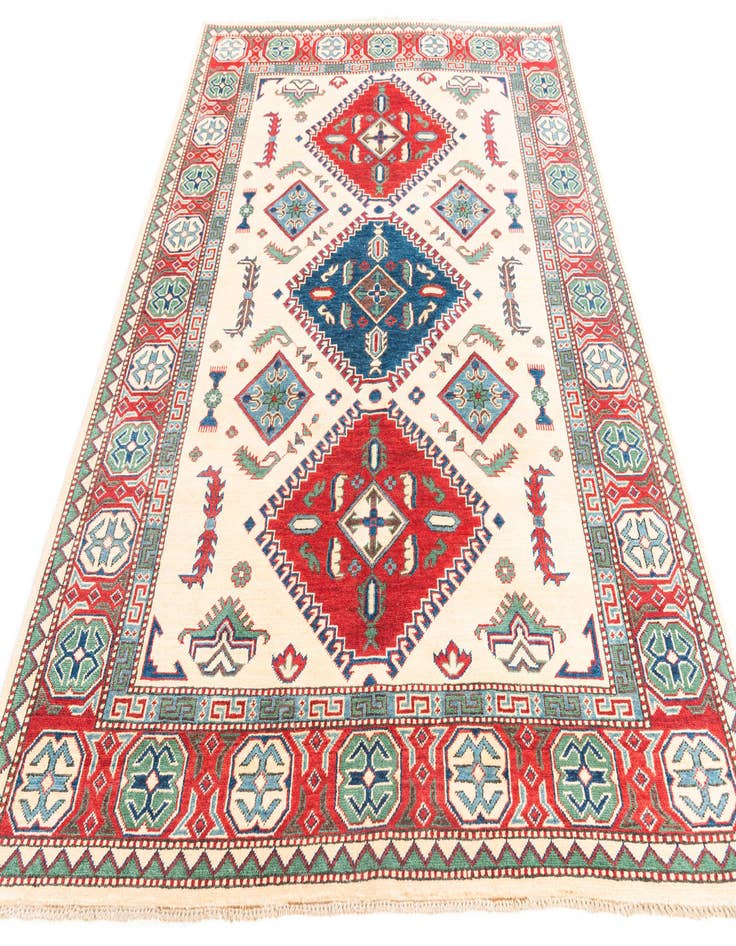 Detail image of  5' 7 x 7' 10  Hand Knotted Kazak Rug