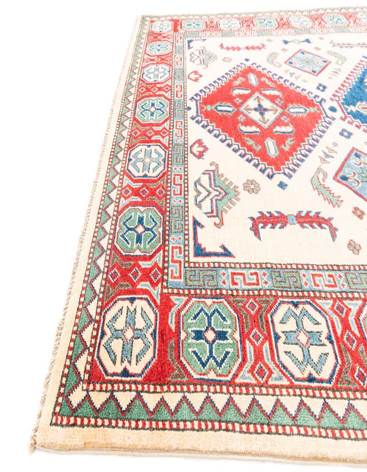 Detail image of  5' 7 x 7' 10  Hand Knotted Kazak Rug
