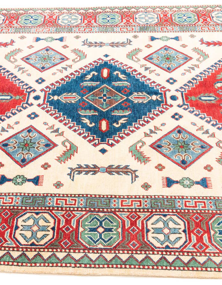 Detail image of  5' 7 x 7' 10  Hand Knotted Kazak Rug