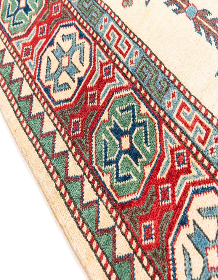Detail image of  5' 7 x 7' 10  Hand Knotted Kazak Rug