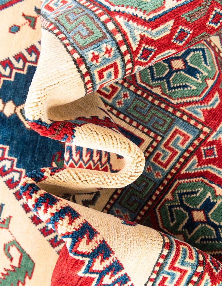 Detail image of  5' 7 x 7' 10  Hand Knotted Kazak Rug