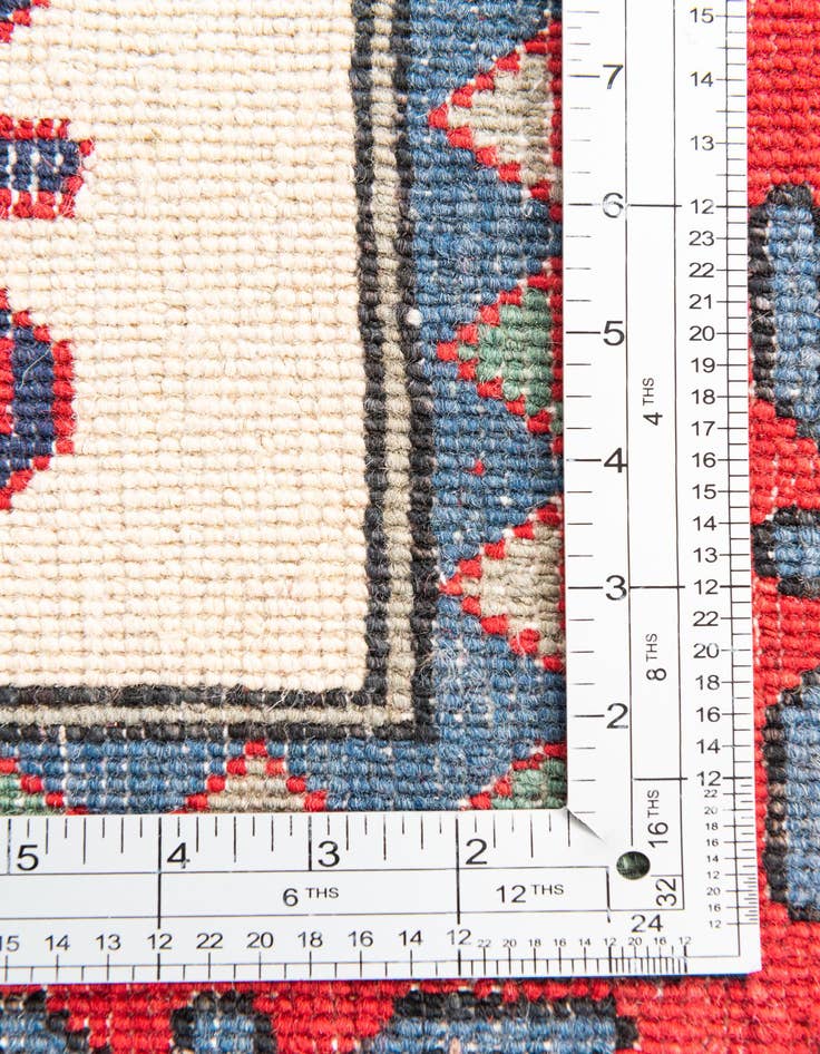 Detail image of  5' 8 x 8'  Hand Knotted Kazak Rug