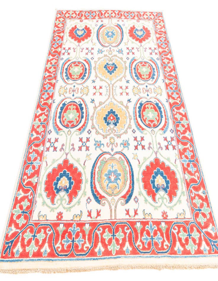 Detail image of  5' x 7'  Hand Knotted Kazak Rug