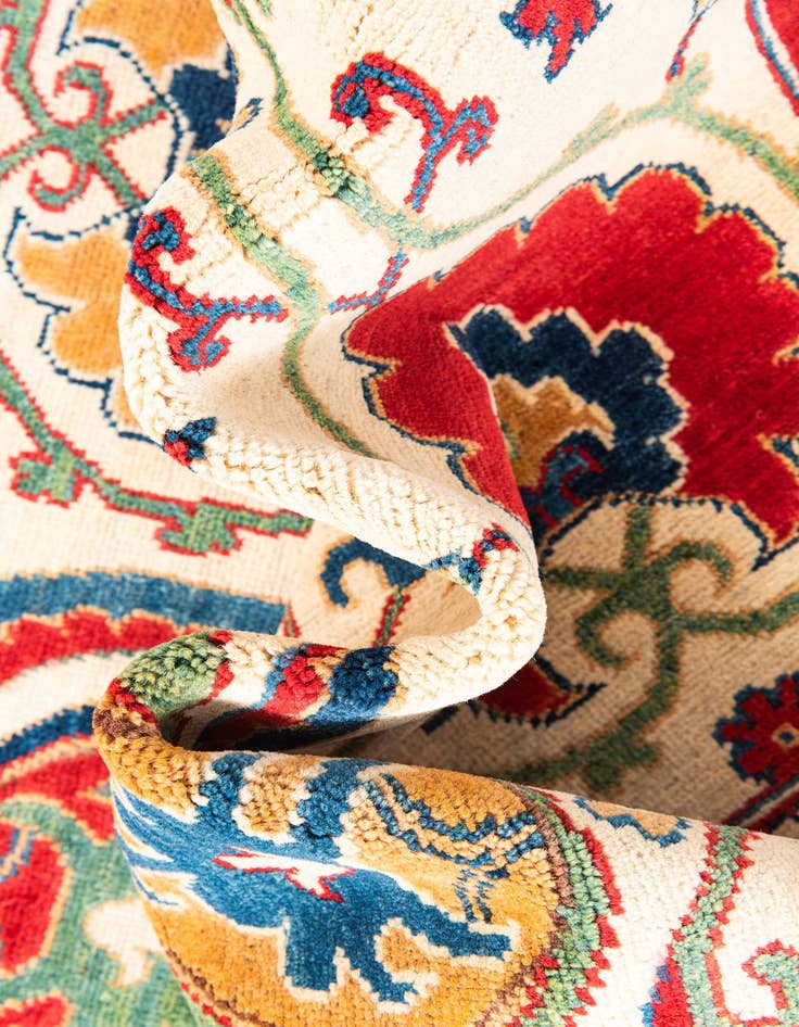 Detail image of  5' x 7'  Hand Knotted Kazak Rug