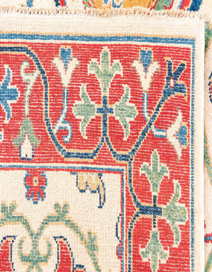 Detail image of  5' x 7'  Hand Knotted Kazak Rug
