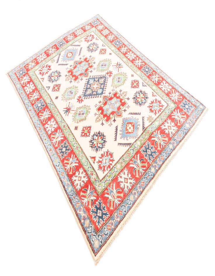 Detail image of  5' x 6' 8  Hand Knotted Kazak Rug