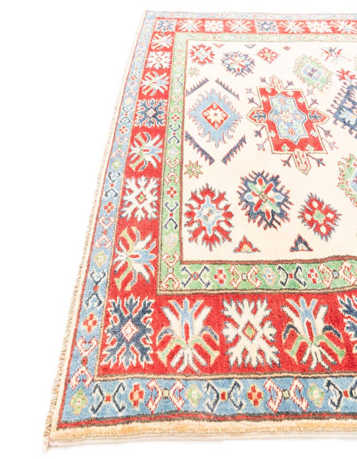 Detail image of  5' x 6' 8  Hand Knotted Kazak Rug