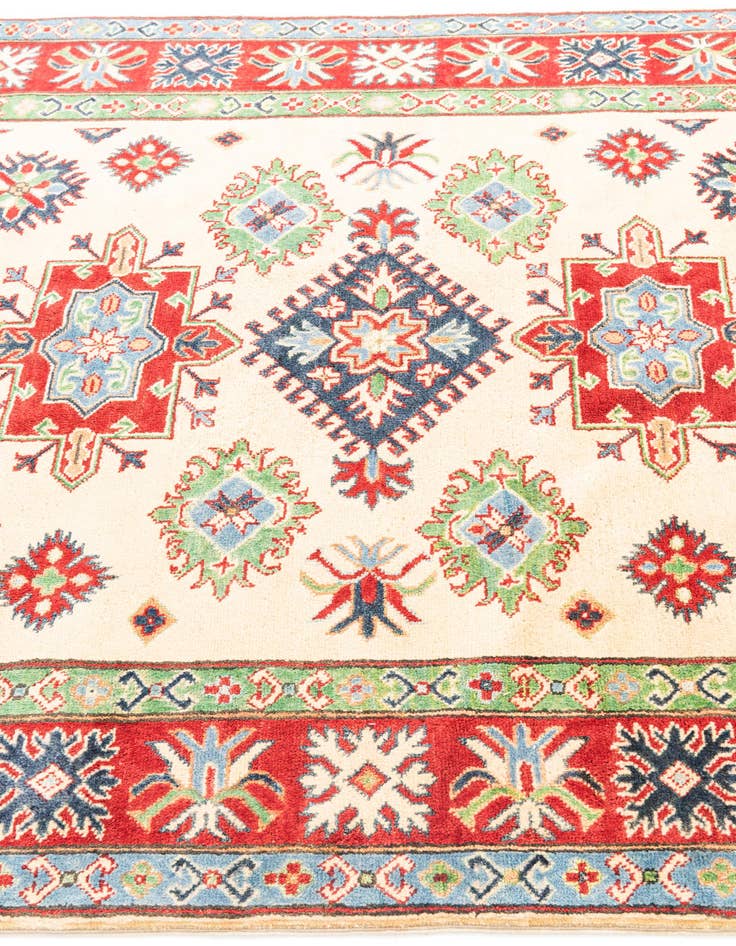 Detail image of  5' x 6' 8  Hand Knotted Kazak Rug