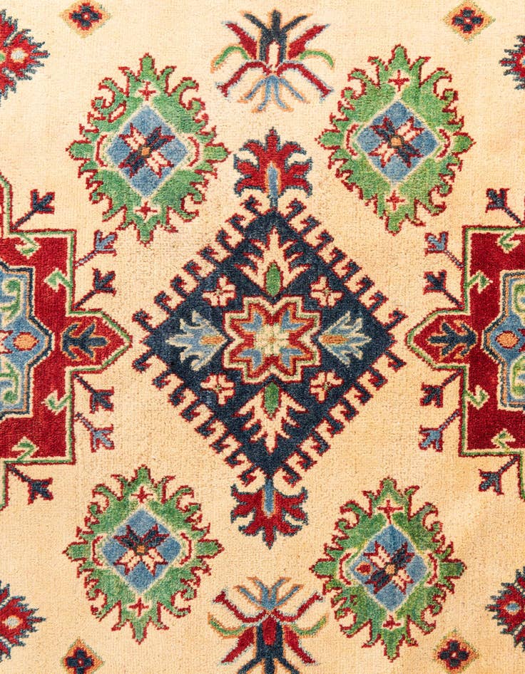 Detail image of  5' x 6' 8  Hand Knotted Kazak Rug
