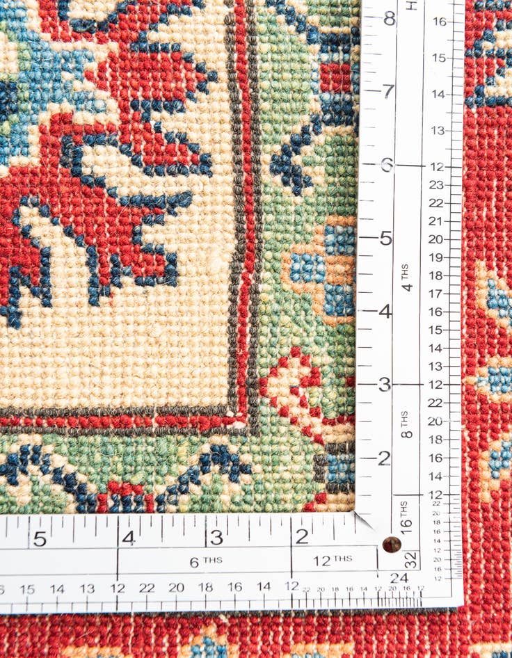 Detail image of  5' x 6' 8  Hand Knotted Kazak Rug