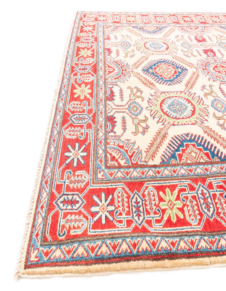 Detail image of  5' x 7'  Hand Knotted Kazak Rug