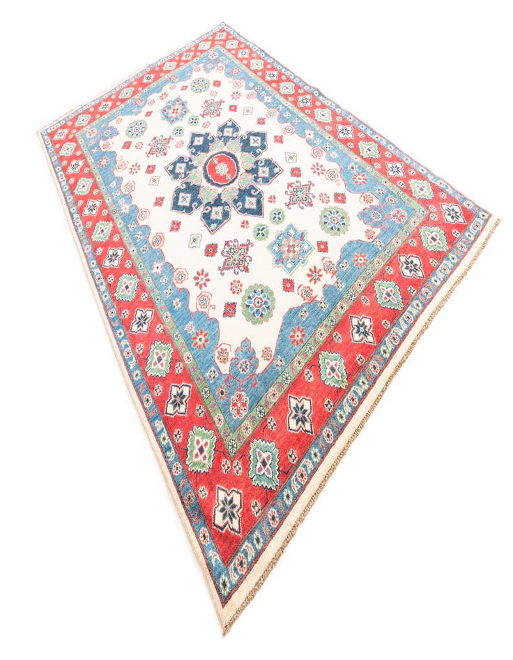 Detail image of  6' 9 x 10'  Hand Knotted Kazak Rug