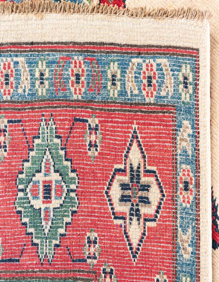 Detail image of  6' 9 x 10'  Hand Knotted Kazak Rug