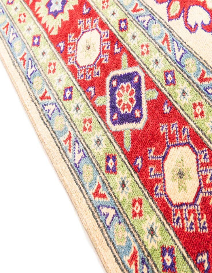 Detail image of  6' 6 x 9' 9  Hand Knotted Kazak Rug