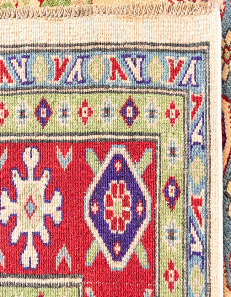 Detail image of  6' 6 x 9' 9  Hand Knotted Kazak Rug
