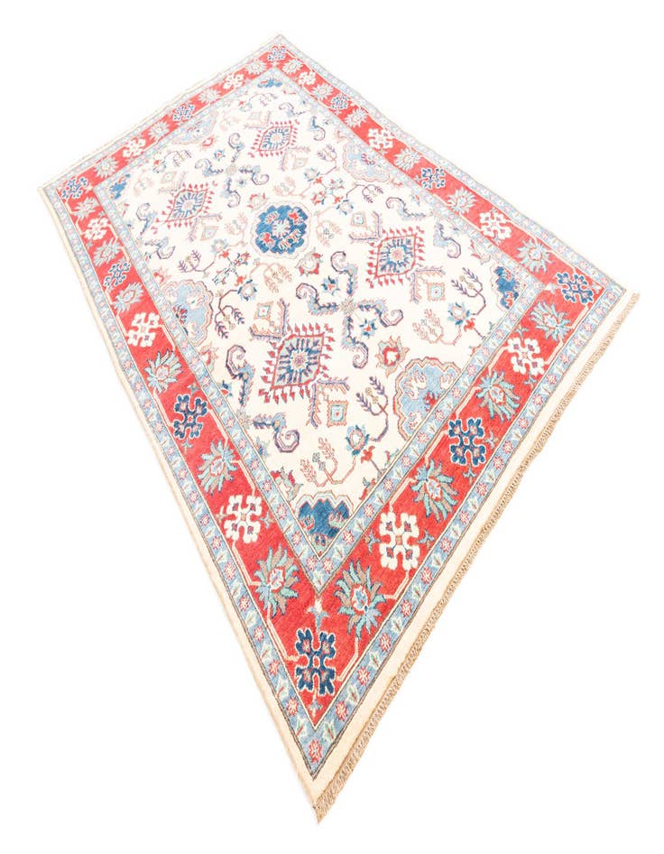 Detail image of  5' 10 x 9'  Hand Knotted Kazak Rug