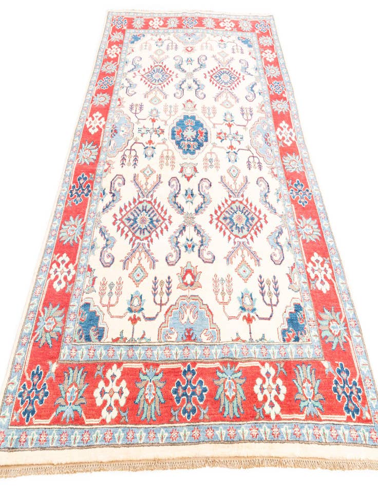 Detail image of  5' 10 x 9'  Hand Knotted Kazak Rug