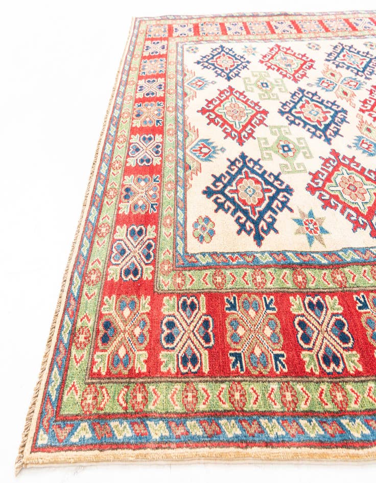 Detail image of  6' x 8' 5  Hand Knotted Kazak Rug