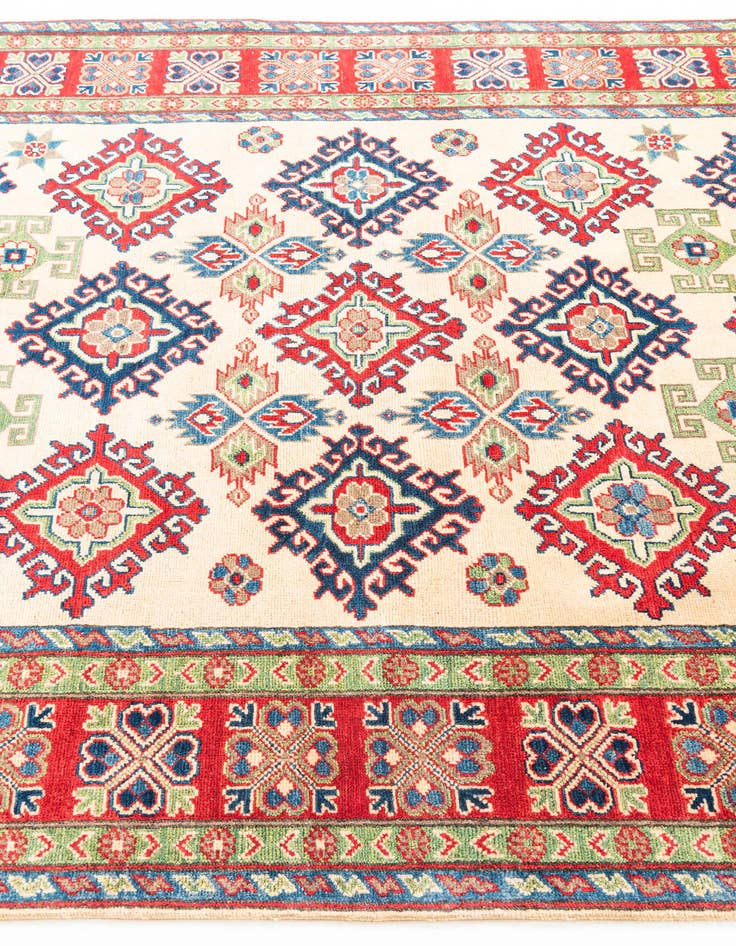 Detail image of  6' x 8' 5  Hand Knotted Kazak Rug