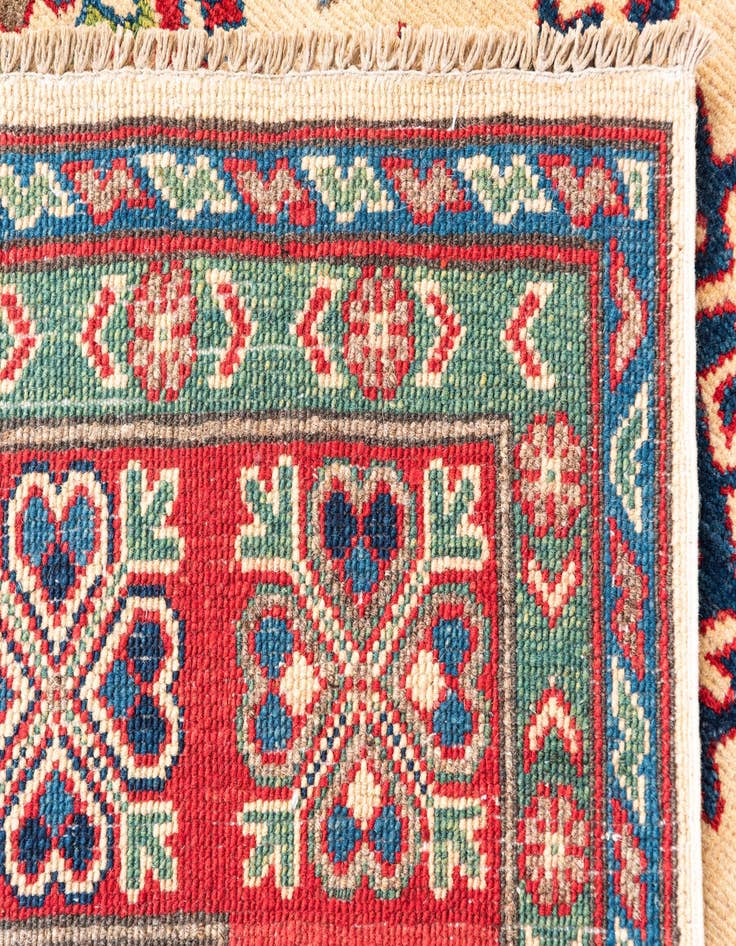 Detail image of  6' x 8' 5  Hand Knotted Kazak Rug