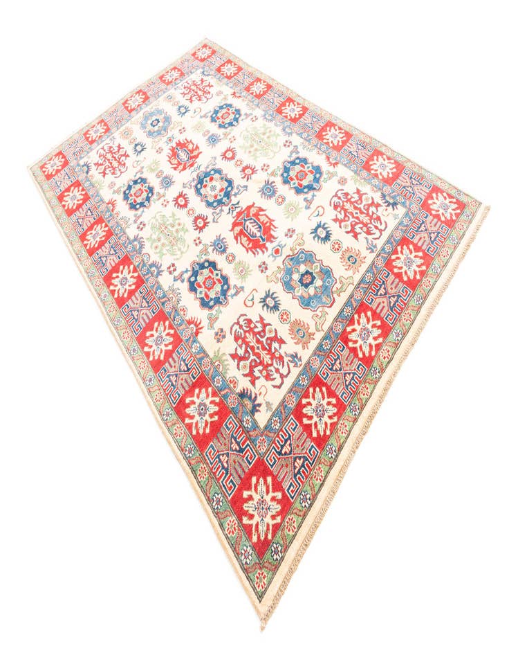 Detail image of  6' x 9'  Hand Knotted Kazak Rug