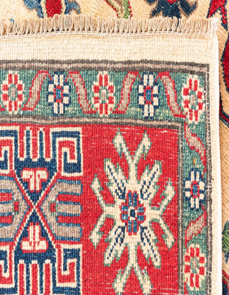 Detail image of  6' x 9'  Hand Knotted Kazak Rug