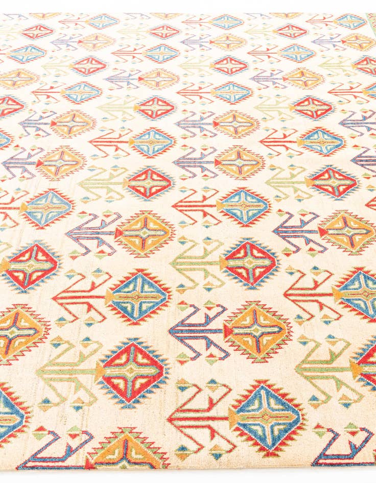 Detail image of  8' 5 x 12'  Hand Knotted Kazak Rug
