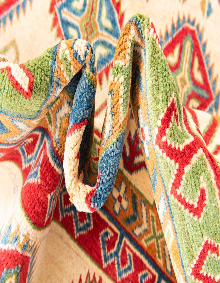 Detail image of  8' 5 x 12'  Hand Knotted Kazak Rug