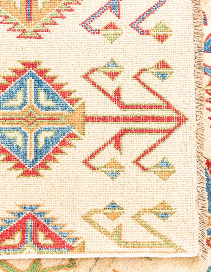 Detail image of  8' 5 x 12'  Hand Knotted Kazak Rug