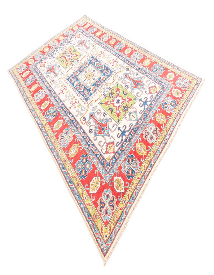 Detail image of  6' 7 x 10' 2  Hand Knotted Kazak Rug