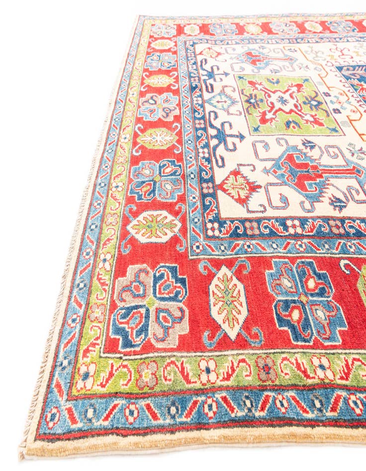 Detail image of  6' 7 x 10' 2  Hand Knotted Kazak Rug