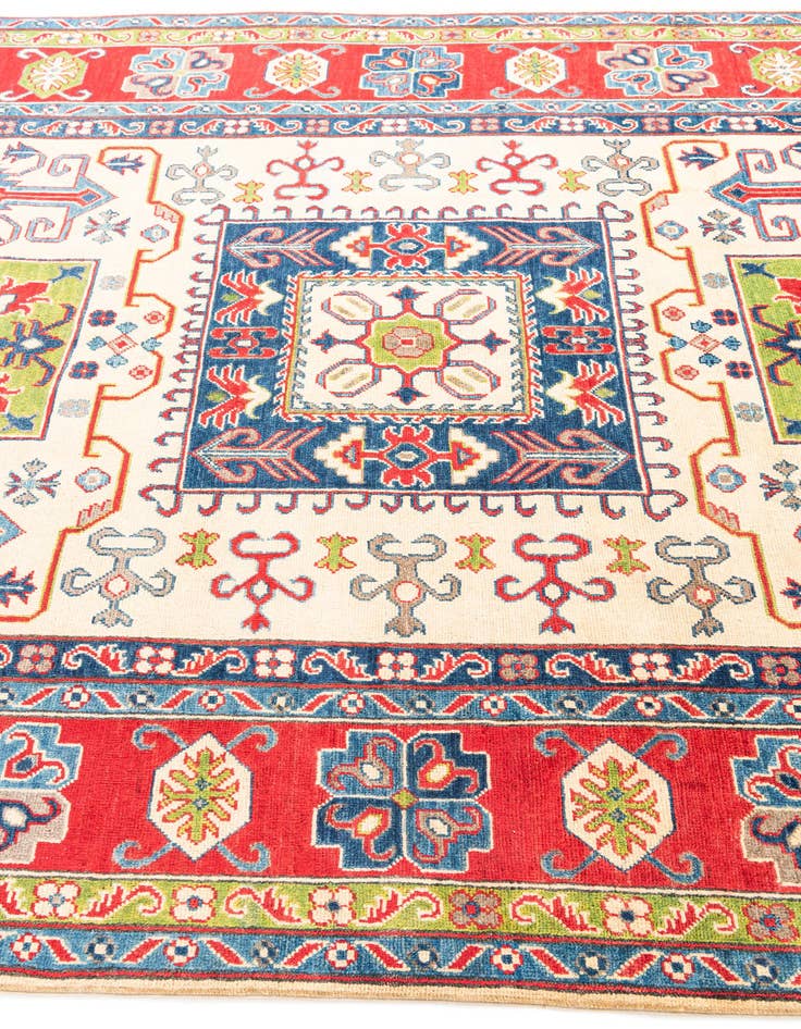 Detail image of  6' 7 x 10' 2  Hand Knotted Kazak Rug