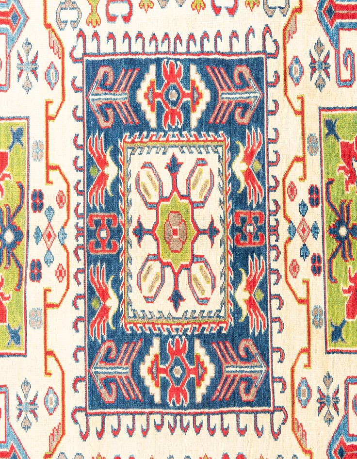Detail image of  6' 7 x 10' 2  Hand Knotted Kazak Rug