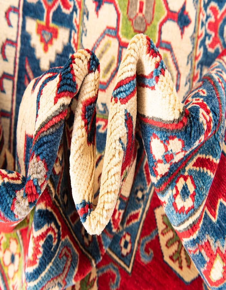 Detail image of  6' 7 x 10' 2  Hand Knotted Kazak Rug
