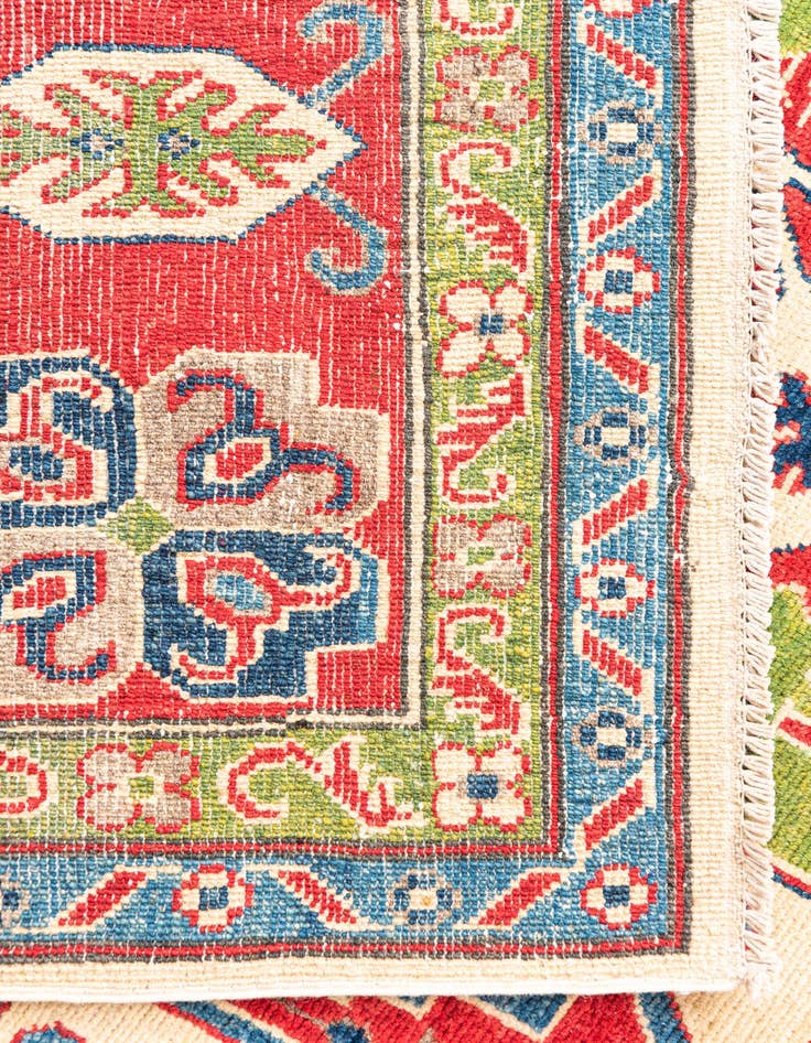 Detail image of  6' 7 x 10' 2  Hand Knotted Kazak Rug