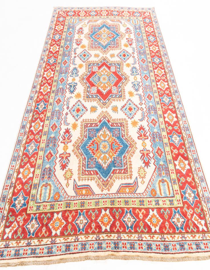 Detail image of  6' x 9'  Hand Knotted Kazak Rug